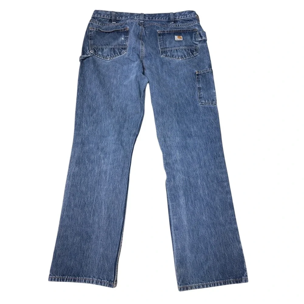 Carhartt 103889 Denim Five Pocket Relaxed Fit RUGGED FLEX Jeans 36‎ x 32